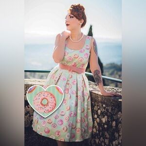 Dolly and Dotty UK Amanda Mint Donuts swing dress - 4